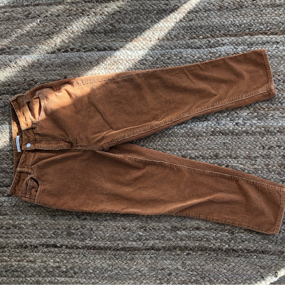 PacSun tan Corduroy mom jeans size 28